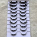 Black Luxury False Mink Eyelashes Pair Of 10 - Image 5