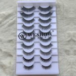 Black Luxury False Mink Eyelashes Pair Of 10 - Image 3