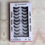 Black Luxury False Mink Eyelashes Pair Of 10 - Image 2