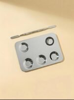 Professional Mixing Palette Stainless Steel Dual Ended Spatula Ideal For Cosmetics And Nail Art - Image 2