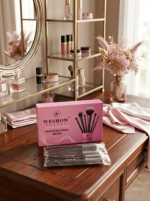 25 Pcs Set Professional Makeup Brushes Premium Synthetic Fibers - Image 4