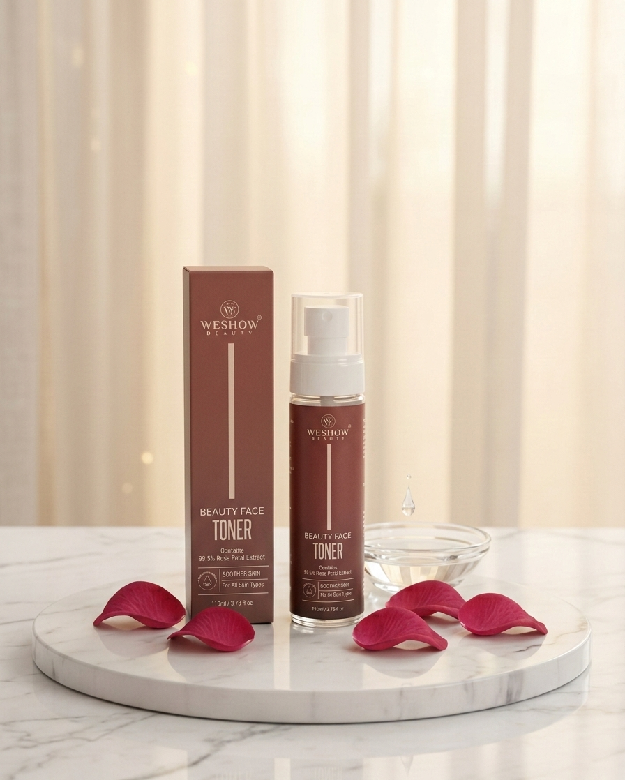 TONER 3 Beauty Face Toner Contains 99.5% Rose Petals Extract Boothes Skin For All Skin Types - Image 1