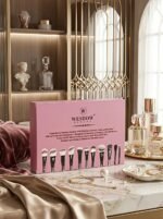 25 Pcs Set Professional Makeup Brushes Premium Synthetic Fibers - Image 5