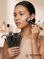 Grey Blender Brush For Makeup Synthetic Fibres Easy Blending Set Of 25 - Image 3