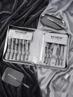 Grey Blender Brush For Makeup Synthetic Fibres Easy Blending Set Of 25 - Image 5