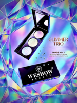 Weshow Beauty Prismatic Glitter Eyeshadow Palette – High Pigment Shimmer Eye Makeup-02 Glimmer Trio - Image 3
